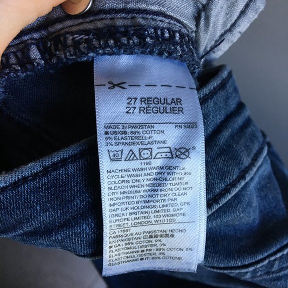 GAP 27 regular legging blue jeans - Picture 3 of 10